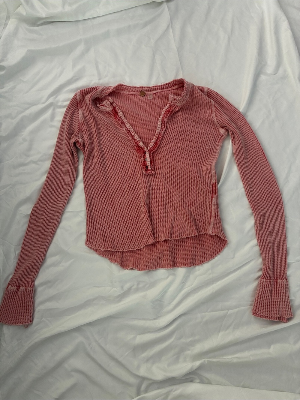 Free People Colt Waffle Knit Henley